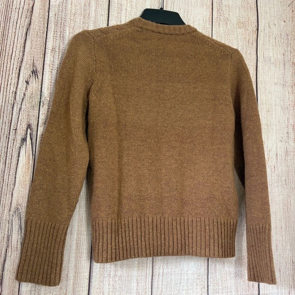 J.crew Womens Pointelle Cable-front Pullover Wool blend Sweaters small - Picture 6 of 10